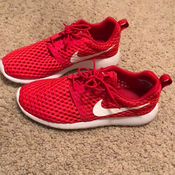 Red mesh nike shoes Clearance